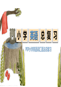 PEP小学英语总复习