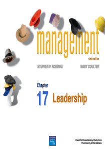 管理学课件第17章领导Leadership