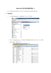 ANSYS ACP复合材料案例详解-1
