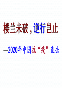 【写作指导】2020年中国抗“疫”直击作文课(共19张)