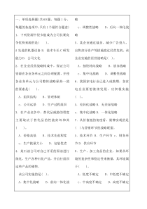 工商管理专业知识与实务考试试题及标准答案-版