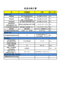 计算机机房功率计算模式