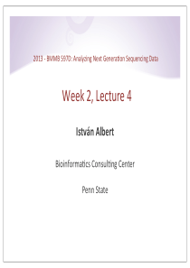 lecture-4(宾夕法尼亚大学二代测序数据分析教程)