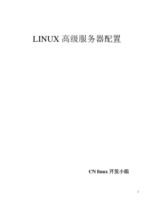 LINUX高级服务器配置