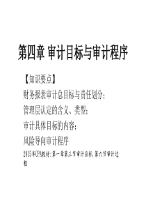 第4章审计目标与审计程序