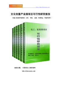 文化创意产业园项目可行性研究报告(专业经典案例)
