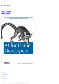 【游戏设计-编程电子书小合集】AIforGameDe