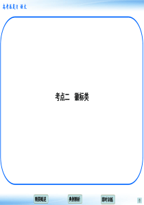 2015届高考新一轮语文总复习考点突破课件：14+图文转换 考点二 徽标类