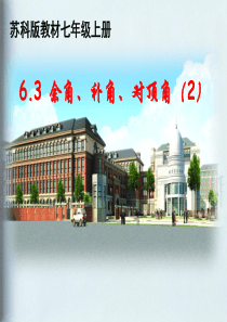 初一上数学课件6.3余角、补角、对顶角(2)