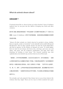 动物也做梦？