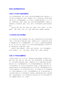 黑龙江省种植结构区划