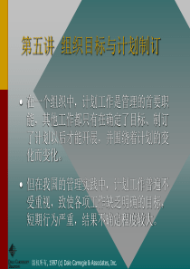 组织目标与计划制订5