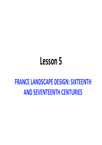 园林专业英语Lesson-5-FRANCE-LANDSCAPE-DESIGN