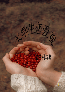 关于大学生恋爱观的ppt1