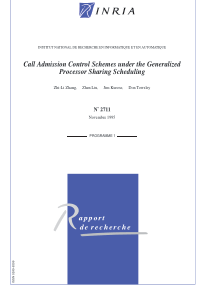 Call admission control schemes under the generaliz