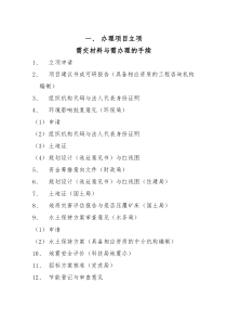 办理项目立项手续