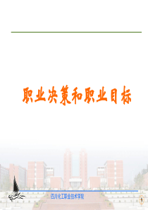 职业决策和职业目标
