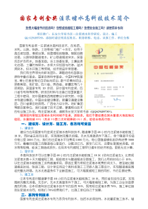 快速注浆堵水止水高科技技术简介第8稿