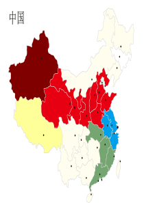 PPT素材-中国地图、中国各省地图-可拆解复制修改,绝对精品