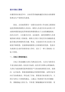 设计目标工资制