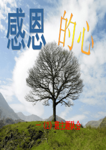 感恩一(2)班主题班会