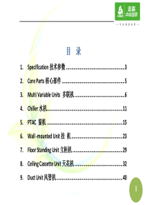 空调中英文对照表