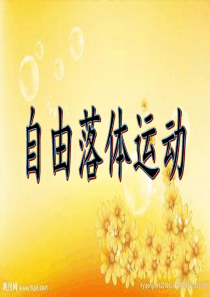 人教版自由落体运动