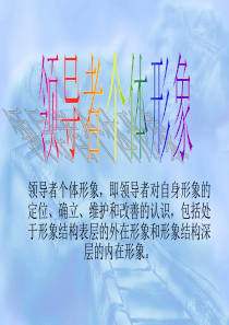 领导者个体形象