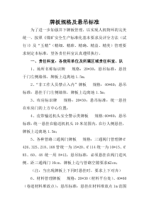 井下牌板规格及悬吊标准