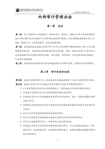华彩咨询-远鸿集团管控制度与核心流程-审计管理