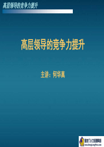 高层领导竞争力提升