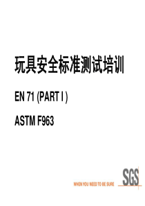 玩具安全标准测试培训