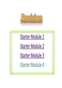 外研版英语七年级上册预备单元复习