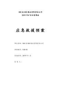 2019年防治水预案