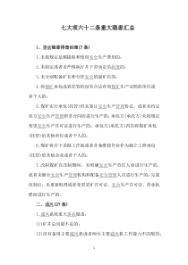 安全生产月知识3煤矿7项62条隐患