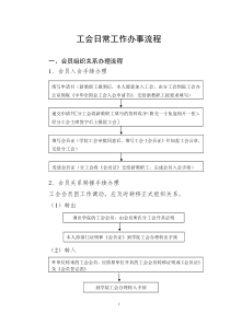 工会日常工作办事流程