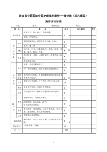 中医护理技术操作考核标准、操作规程、流程图