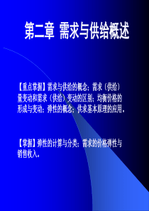需求曲线和供给曲线概述以及有关的基本1