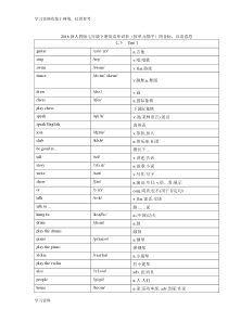新人教版完整七年级下册英语单词打印版