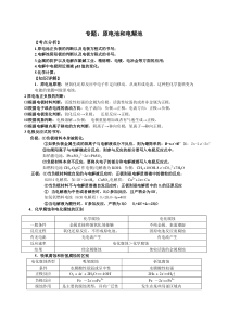 原电池和电解池知识点专题总结