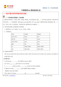 牛津英语8A语法知识汇总