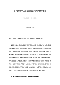 国务院关于加快发展循环经济的若干意见