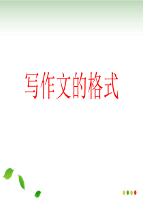 作文格式-ppt课件(完美版)