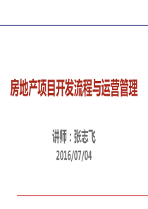 房地产项目开发流程与运营管理