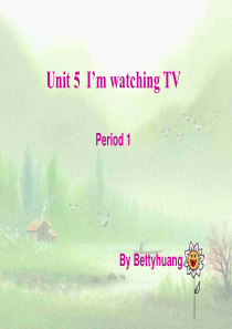 unit5-Im-watching-TV-课件