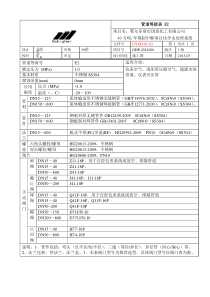 GYGD0103管道等级表E2