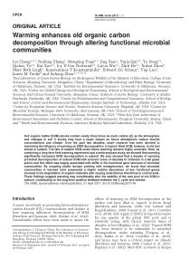 5Warmingenhancesoldorganiccarbondecompositio