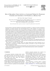 67RoleofMacrophyteTyphalatifoliainaConstructedWetl