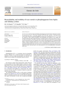 Bioavailabilityandmobilityoftracemetalsinphosphogy