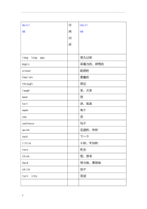 苏教译林版英语六年级上册单词默写版